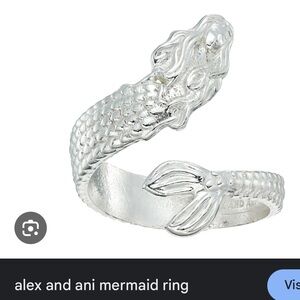 ISO Alex and Ani Silver Mermaid Wrap Ring